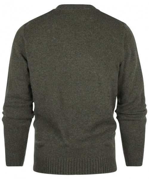 Alan Paine Shetland Pullover Ronde Hals | Groen