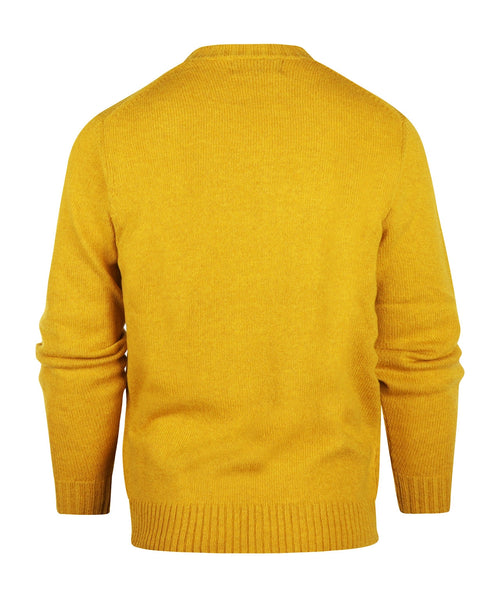 Alan Paine Shetland Pullover Ronde Hals | Geel