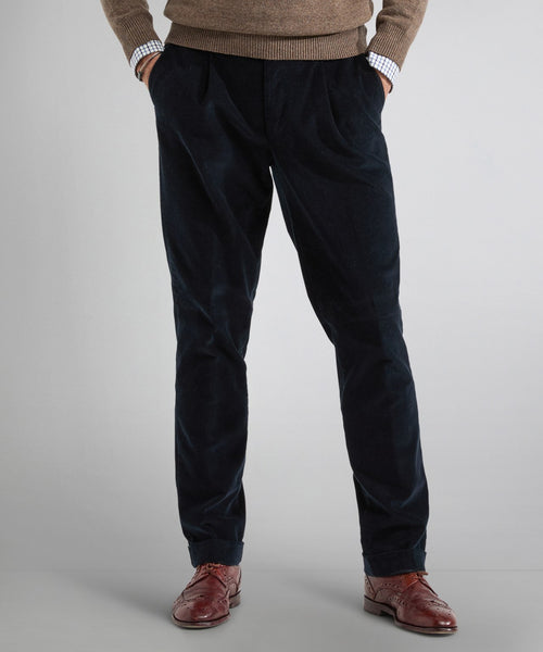 Pantalon Liverpool Corduroy | Navy Blauw