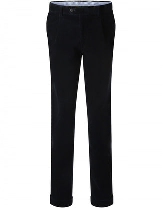 Liverpool Corduroy Trousers | Navy Blue