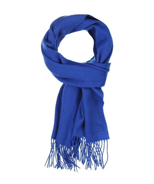 Scarf lambswool 190x48 | Blue