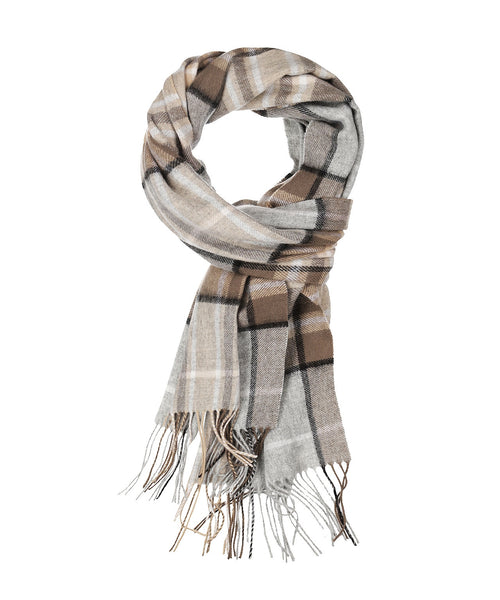 Scarf lambswool 190x48 | Brown