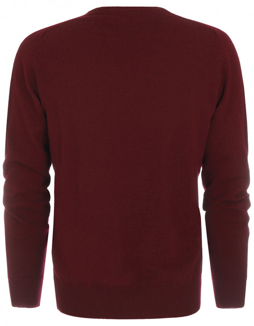 Pullover Lamswol ronde hals | Bordeaux