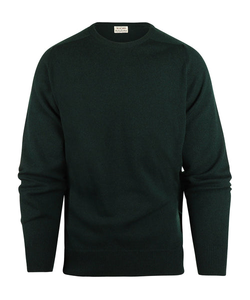 Pullover Lamswol ronde hals | Tartan Green