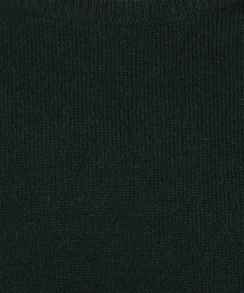 Pullover Lamswol ronde hals | Tartan Green