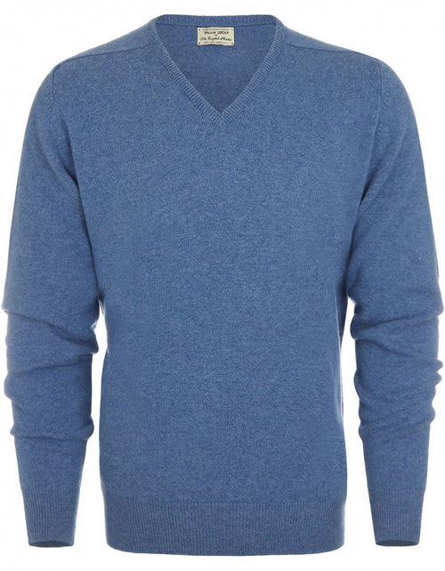 William Lockie V-hals Lamswol Pullover | Jeans