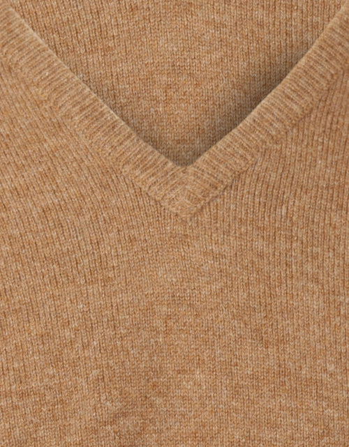 William Lockie Pullover Lamswol V-hals | Driftwood