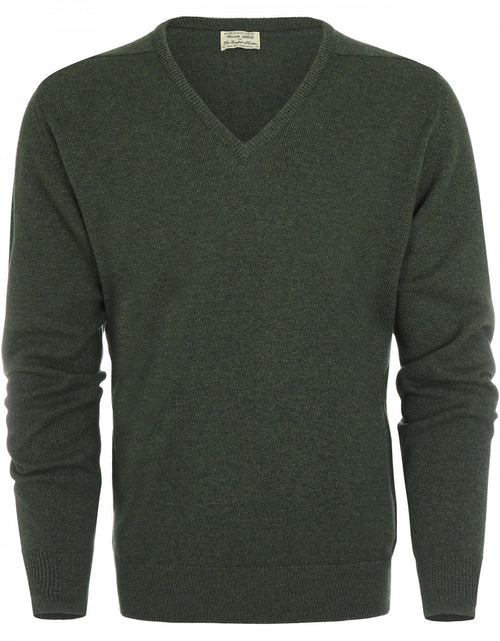 William Lockie Pullover Lamswol V-hals | Rosemary