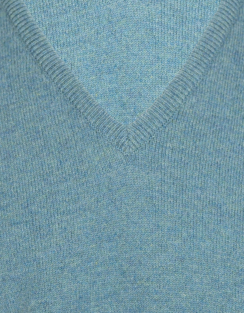 William Lockie Pullover Lambswool V-neck | Lovat