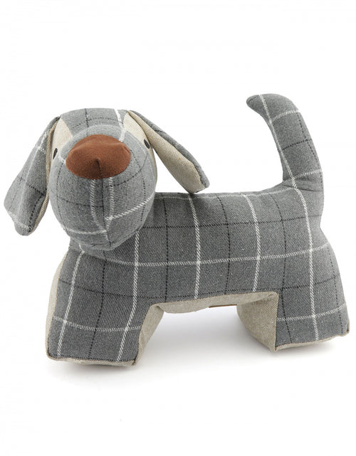Tweed doorstop | Dog Grey