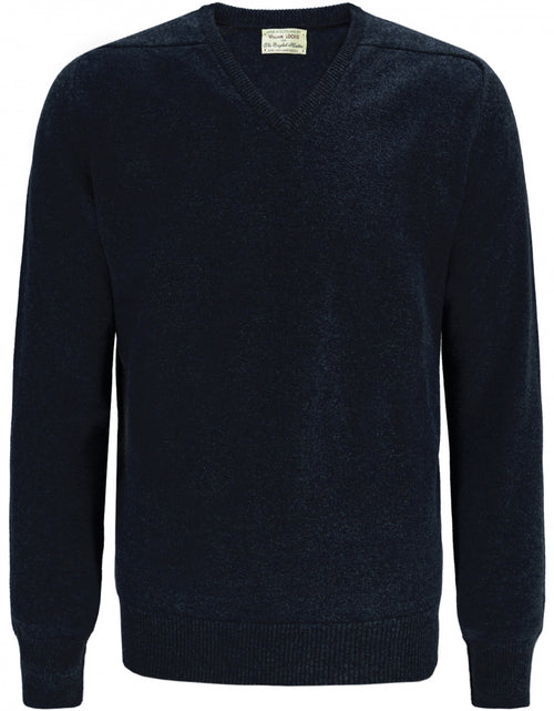 Pullover Lamswol dutch fit v-hals | Navy