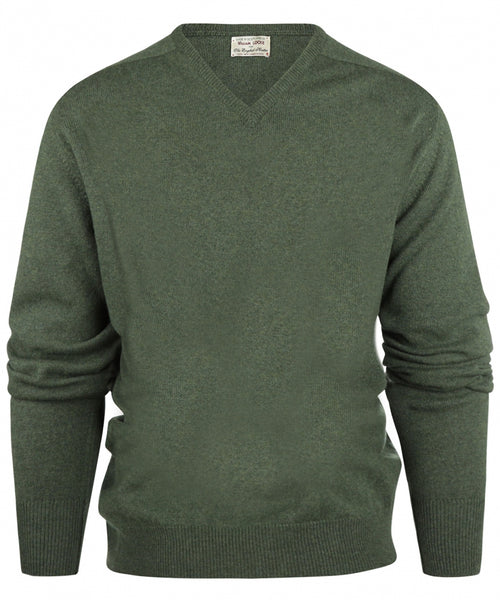 Pullover Lambswool dutch fit v-neck | Rosemary