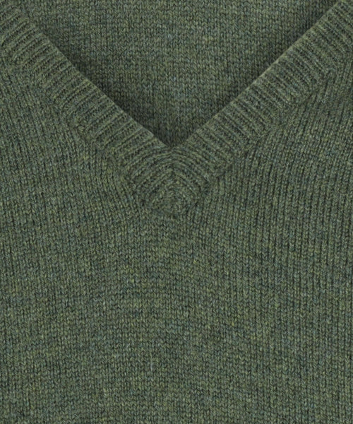 Pullover Lambswool dutch fit v-neck | Rosemary