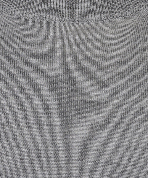Pullover Merino wol ronde hals | Grijs