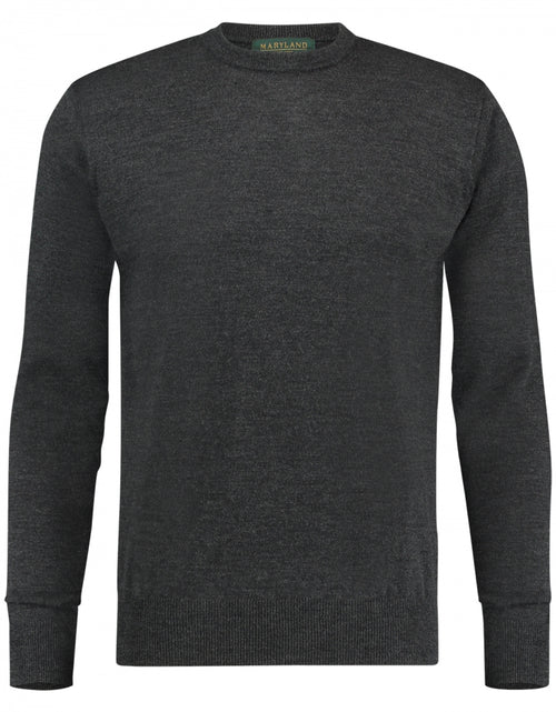 Pullover Merino wol ronde hals | Charcoal