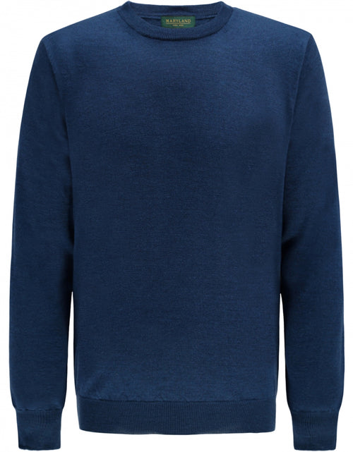 Pullover Merino wol ronde hals | Blauw