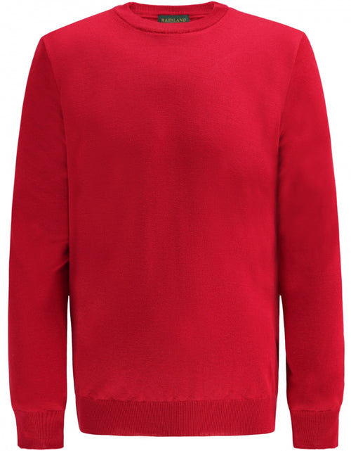 Pullover Merino wol ronde hals | Rood