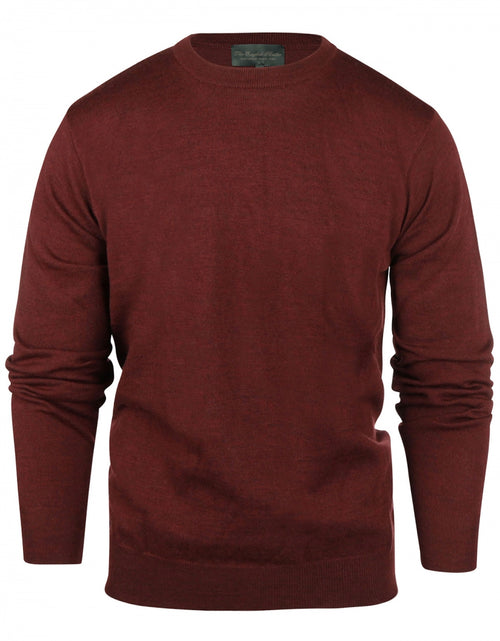 Pullover Merino wol ronde hals | Bordeaux