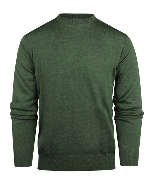 Pullover Merino wol ronde hals | Groen