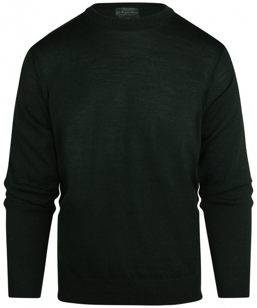 Pullover Merino wol ronde hals | Groen