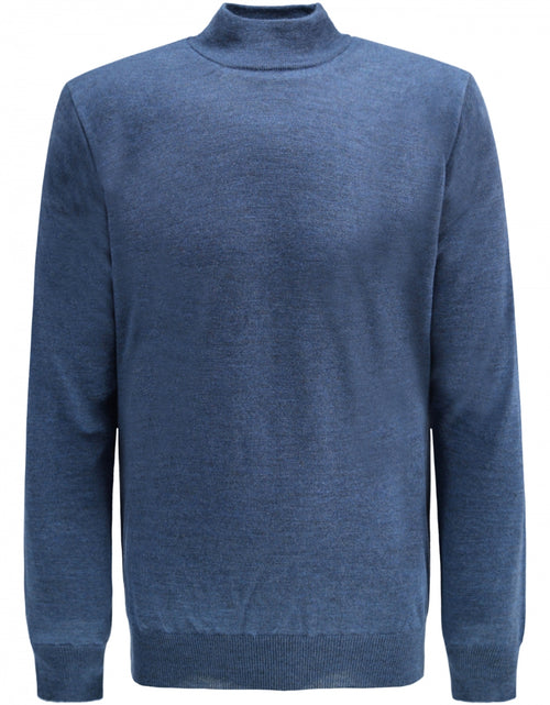 Turtle trui Merino wol | Light Indigo