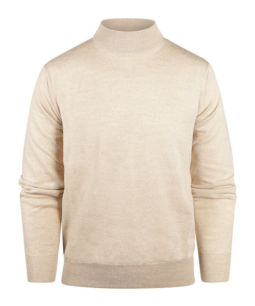 Turtle trui Merino wol | Beige