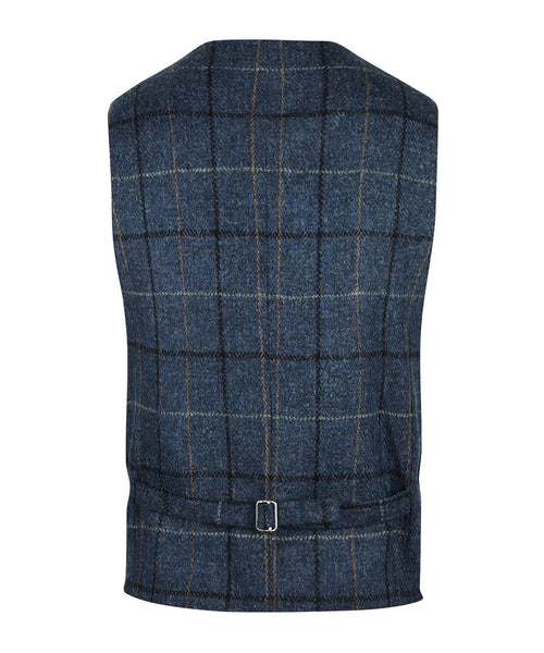 Harris Tweed Gilet | Blauw