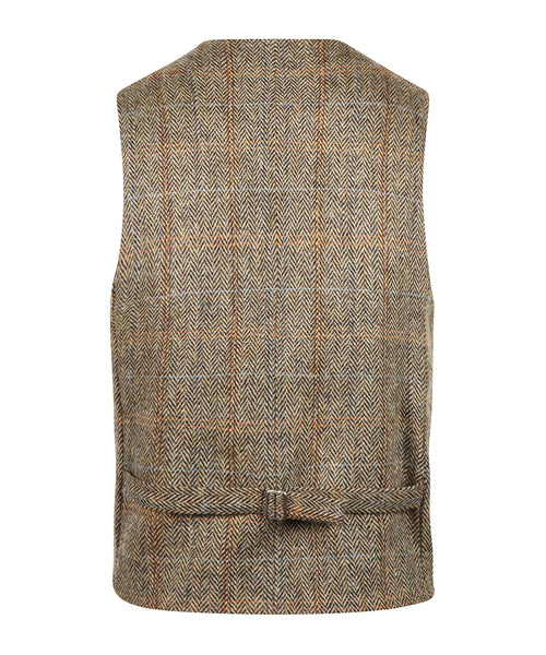 Harris Tweed Gilet | Brown