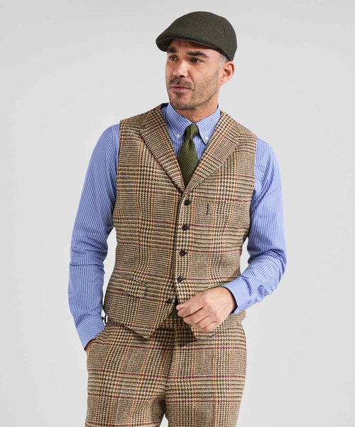 Harris Tweed Gilet | Bruin