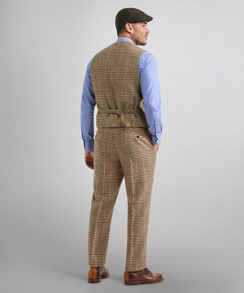 Harris Tweed Gilet | Bruin