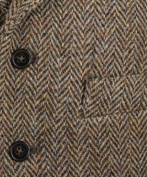 Harris Tweed Gilet | Bruin