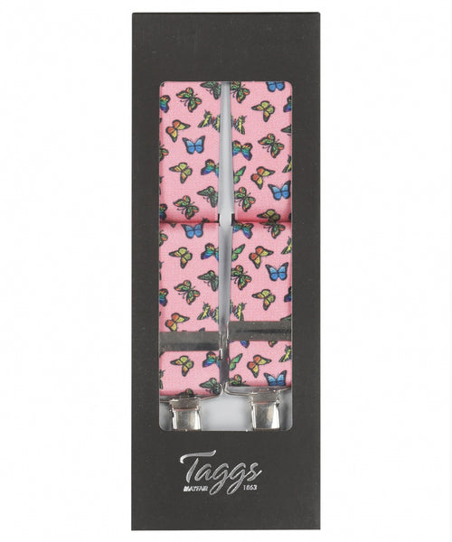 Elastic Braces with Clips | Purple