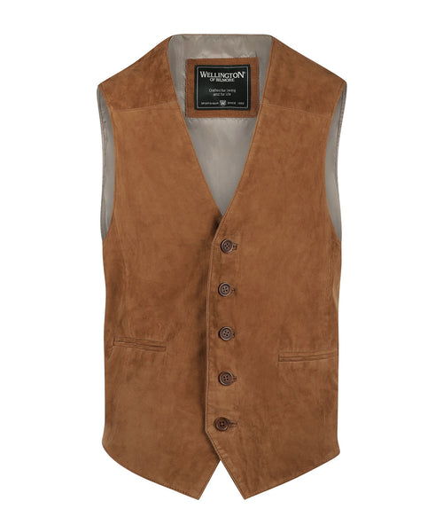 Gilet Suede | Bruin