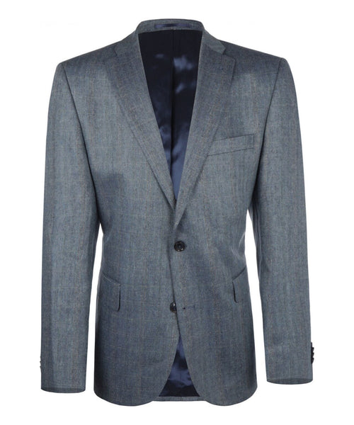 Silk Blazer | Blue