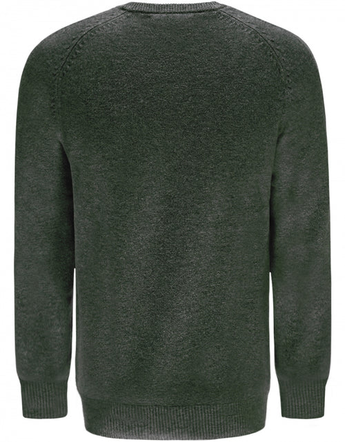 Classic Lambswool v-neck sweater | Green