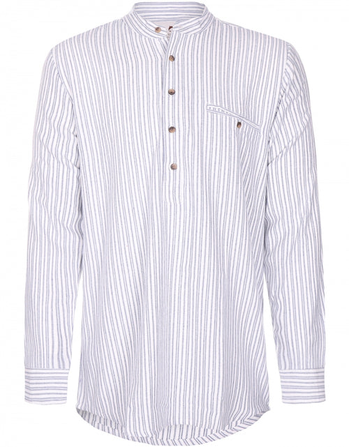 Overhemd Grandfather Shirt | Blauw