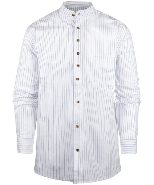 Overhemd Grandfather Shirt | Wit