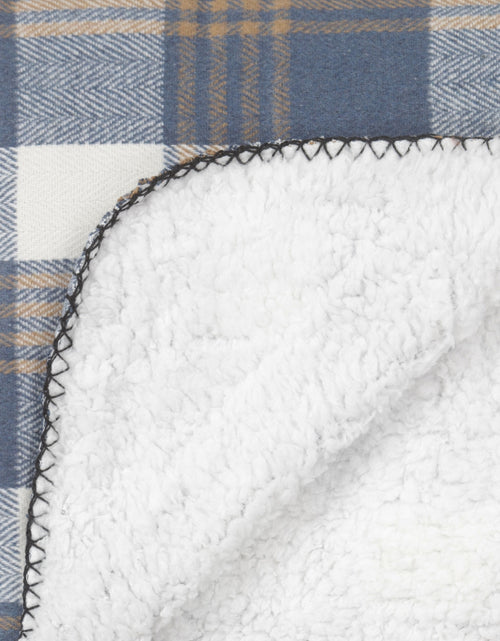 Warme fleece plaid | Blauw