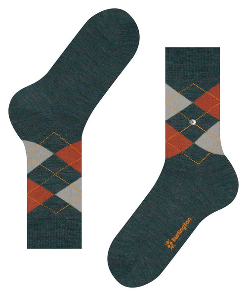 Edinburgh Melange Men's Socks | Green