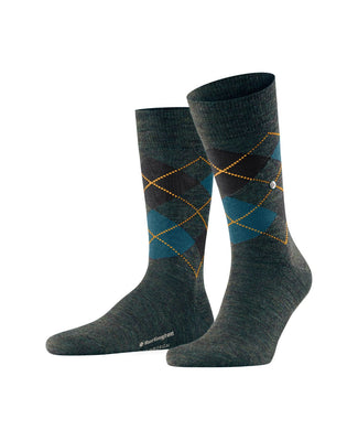 Edinburgh Melange Men's Socks | Green