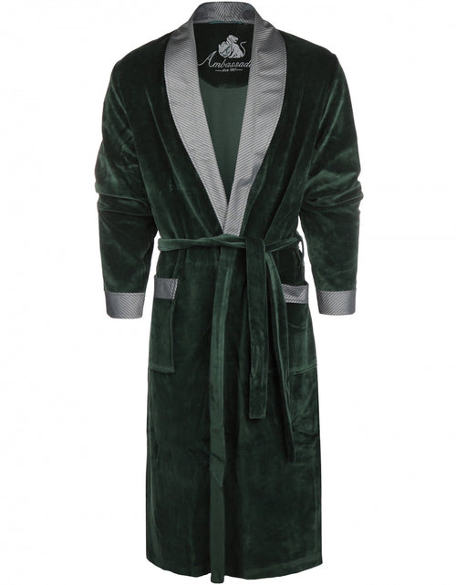 Terrycloth dressing gown | Green