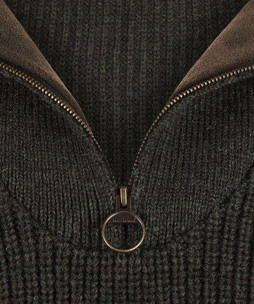 Barbour New Tyne Half Zip Jumper | Groen