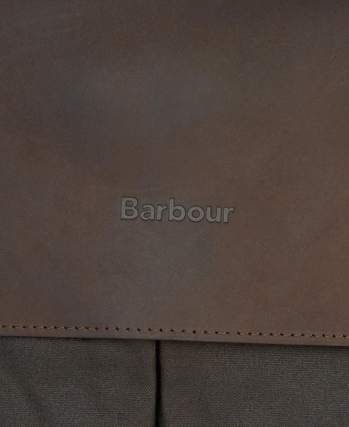 Barbour Wax Leather Briefcase | Green