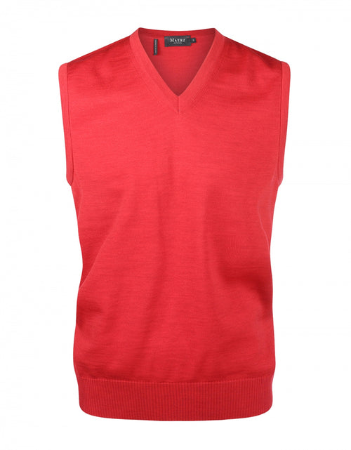 Maerz Slipover Merino Wol | Rood