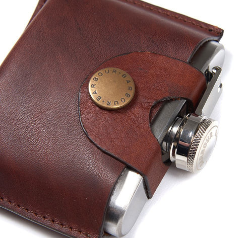 Barbour Hinged Hipflask | Bruin