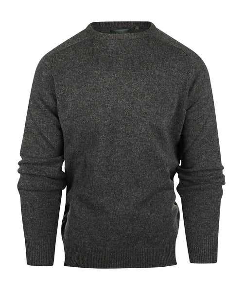 Pullover Lamswol ronde hals | Antraciet Grijs