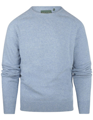 Pullover Lamswol ronde hals | Blauw