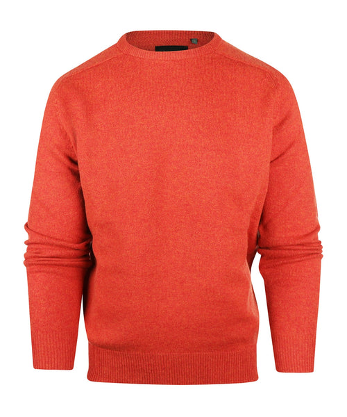 Pullover Lamswol ronde hals | Rood