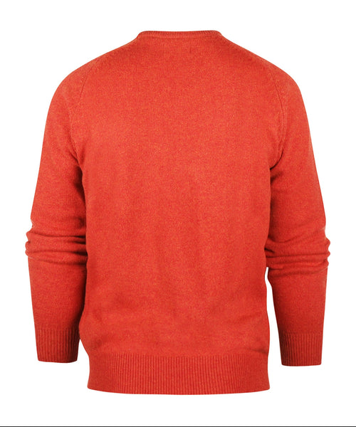 Pullover Lamswol ronde hals | Rood