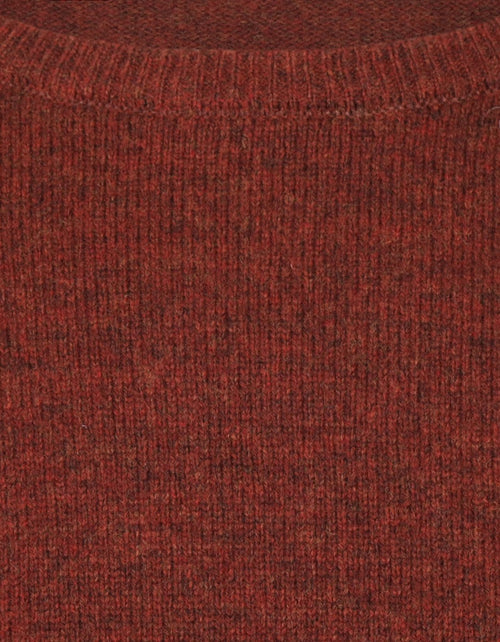 Pullover Lamswol ronde hals | Rood